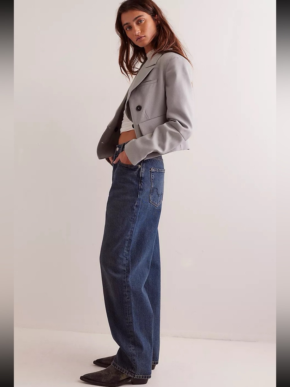 NWT Free People Cora Slouch Jeans - Picture 3 of 9